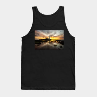 St Marys lighthouse whitley bay sunrise Tank Top